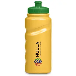 Altitude Fanflare Plastic Water Bottle Yellow Green Branded Image